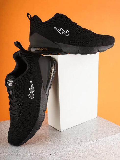 NORTH PLUS Black Men's Running Shoes